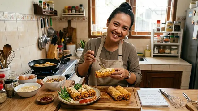 Resep Roti Gulung Jabrik Crispy/AI Generated