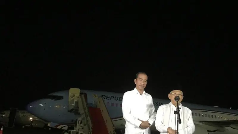 Capres dan cawapres nomor urut 01, Jokowi-Ma'ruf Amin di Halim Perdanakusuma