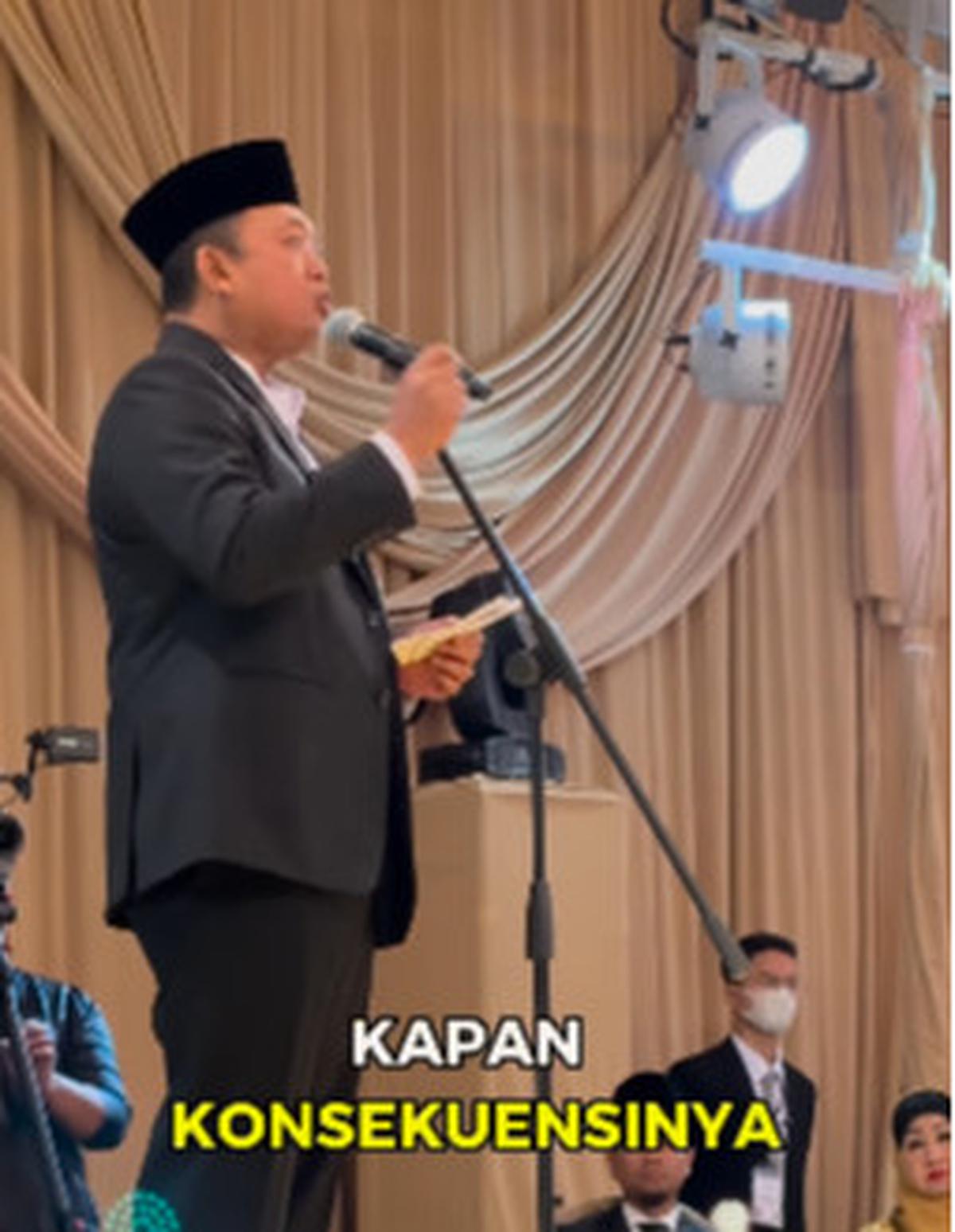 Nasihat Menteri Nusron di Pernikahan Anak Ahmad Dhani saat Akad Dibacakan Langit Pun Bergetar
