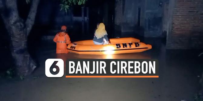 VIDEO: Hujan Deras, Ratusan Rumah di Cirebon Terendam Banjir