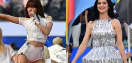 Lisa BLACKPINK dan Katy Perry di Pembukaan Piala Dunia 2026 Jadi Sorotan. [Photo by PATRICK T. FALLON / AFP Photo by FREDERIC J. BROWN / AFP]