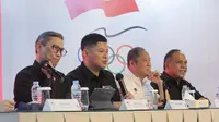 Konferensi Pers NOC Indonesia di Jakarta, Rabu (24/12/2025) siang. (Bola.com/Muhammad Iqbal Ichsan)