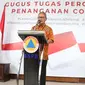 Juru Bicara Penanganan COVID-19 di Indonesia, Achmad Yurianto saat konferensi pers secara Live di Graha BNPB, Jakarta, Rabu (1/4/2020). (Dok Badan Nasional Penanggulangan Bencana/BNPB)