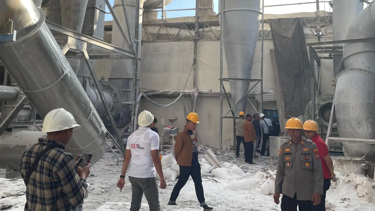 Lokasi Ledakan di Pabrik Sagu Lampung