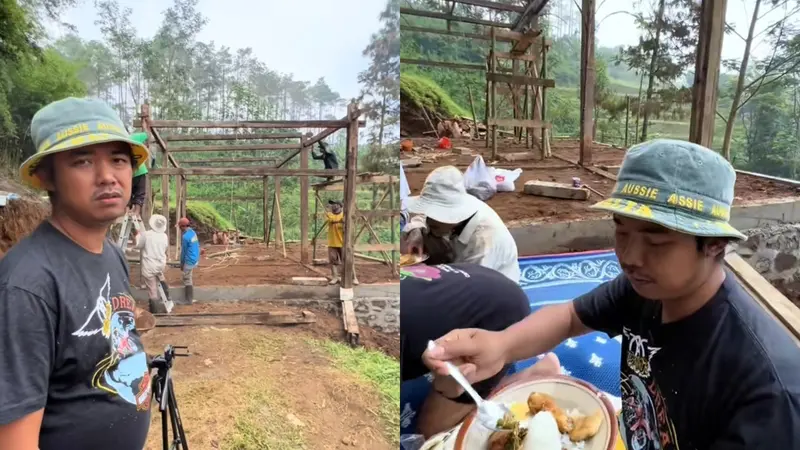 Dodit Mulyanto Bangun Rumah Jawa Kuno