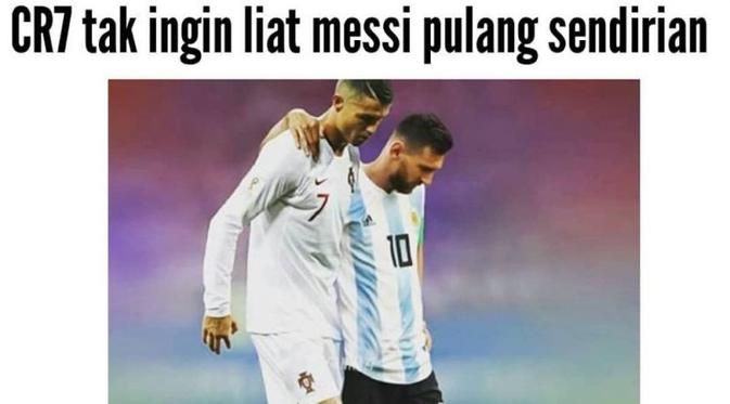 Bikin Kesal Tapi Lucu 7 Meme Messi Dan Ronaldo Pulang