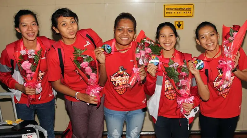 Timnas Basket Putri Indonesia Kembali ke Tanah Air