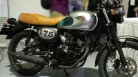 Kawasaki W175 mengadopsi desain retro.(Amal/Liputan6.com)