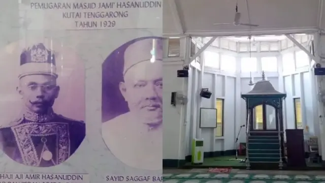 Masjid Jami Hasanuddin Kutai di Kalimantan. (Dok: IG https://www.instagram.com/reel/C4p_uxHpLW0/?igsh=N3l6MG5sN2tudWo0)