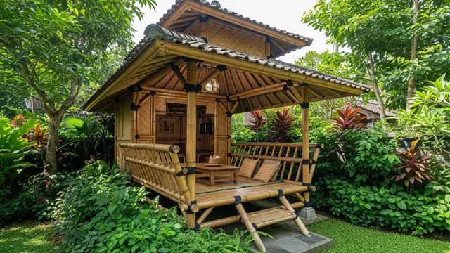 Model Pendopo Mungil untuk Rumah Kampung yang Adem/AI Generated