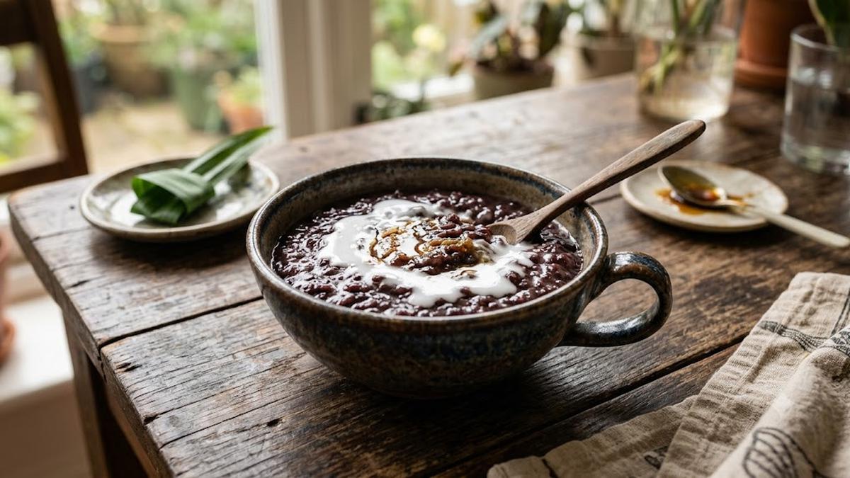 Resep Bubur Ketan Hitam Legit Hemat Gas, Mudah Dibuat di Rumah