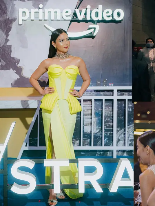 Jessica Mila saat berpose dengan kedua tangan dipinggang saat menghadiri peluncuran film Perfect Stranger.  Aura glamour selalu terpancar dari sosok Jessica Mila. (Instagram/jscmila)