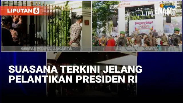 VIDEO: Pantauan Suasana Terkini Jelang Pelantikan Presiden dan Wapres RI