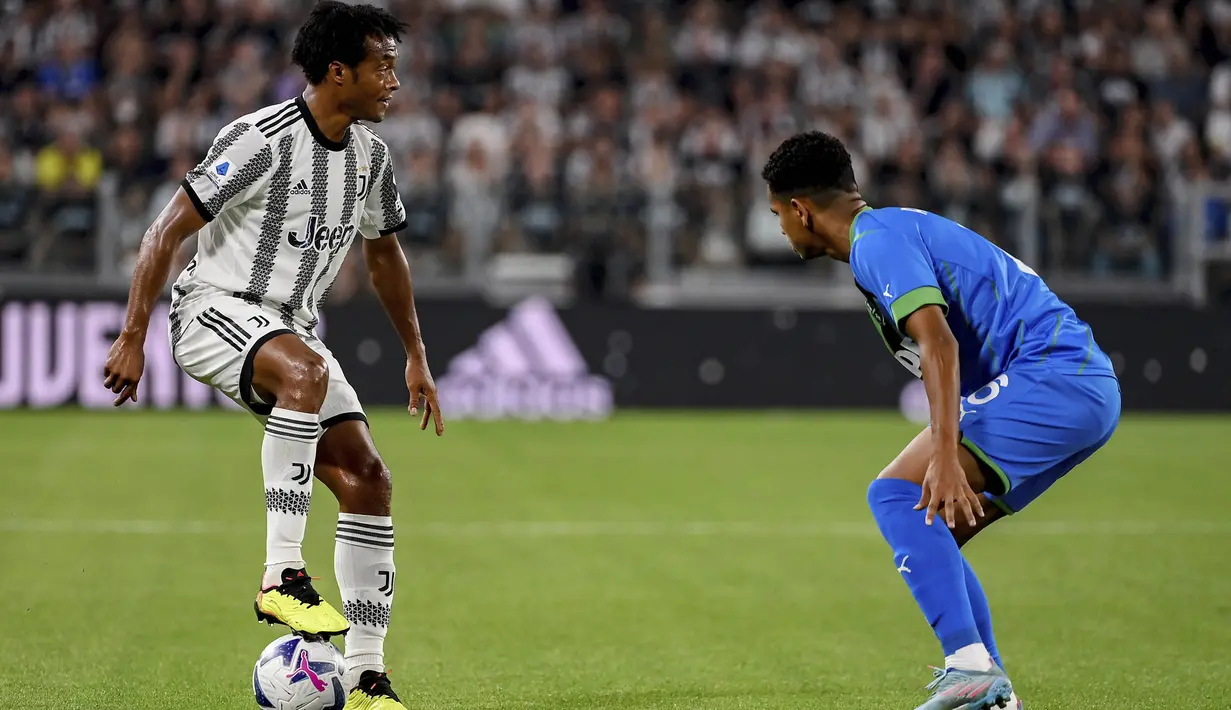 Kemenangan dengan margin tiga gol itu menempatkan Juventus sementara di peringkat ke-2 di bawah Napoli. Sedangkan Sassuolo terbenam di dasar klasemen Liga Italia 2022/2023. (Marco Alpozzi/LaPresse via AP)