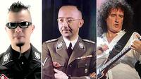 Ilustrasi Ahmad Dhani , Heinrich Himmler dan Brian May (Liputan6.com/Sangaji)