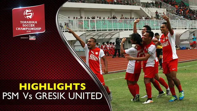 Video highlights TSC 2016 antara PSM Makassar vs Persegres Gresik United yang berakhir dengan skor 3-2 di Stadion Andi Mattalatta Matoangin.