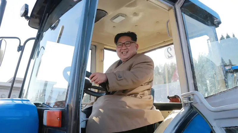 Kim Jong-un (KCNA via Telegraph)