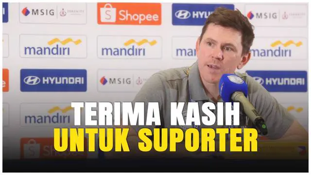 VIDEO: Respek! Pelatih Timnas Filipina U-23 Apresiasi Suporter di Laga Lawan Timnas Indonesia U-23