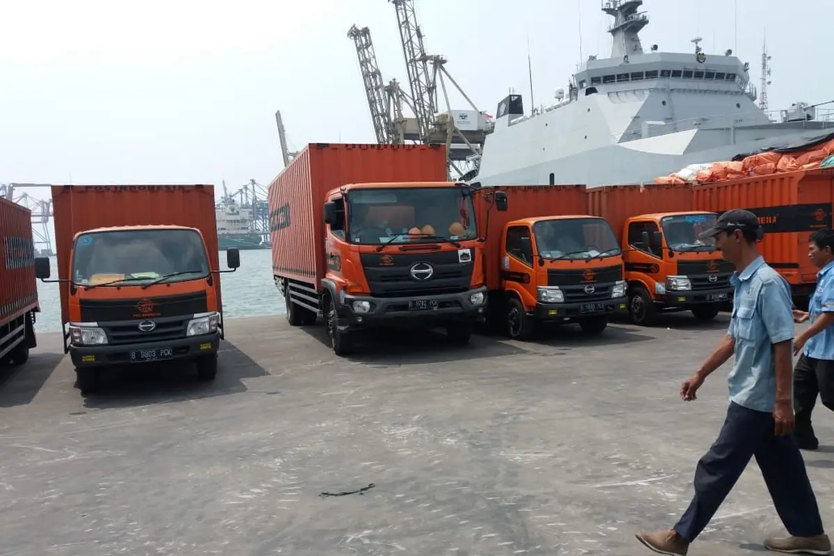 Pengiriman bantuan gratis PT Pos Indonesia ke Lombok, NTB. Dok: PT Pos Indonesia