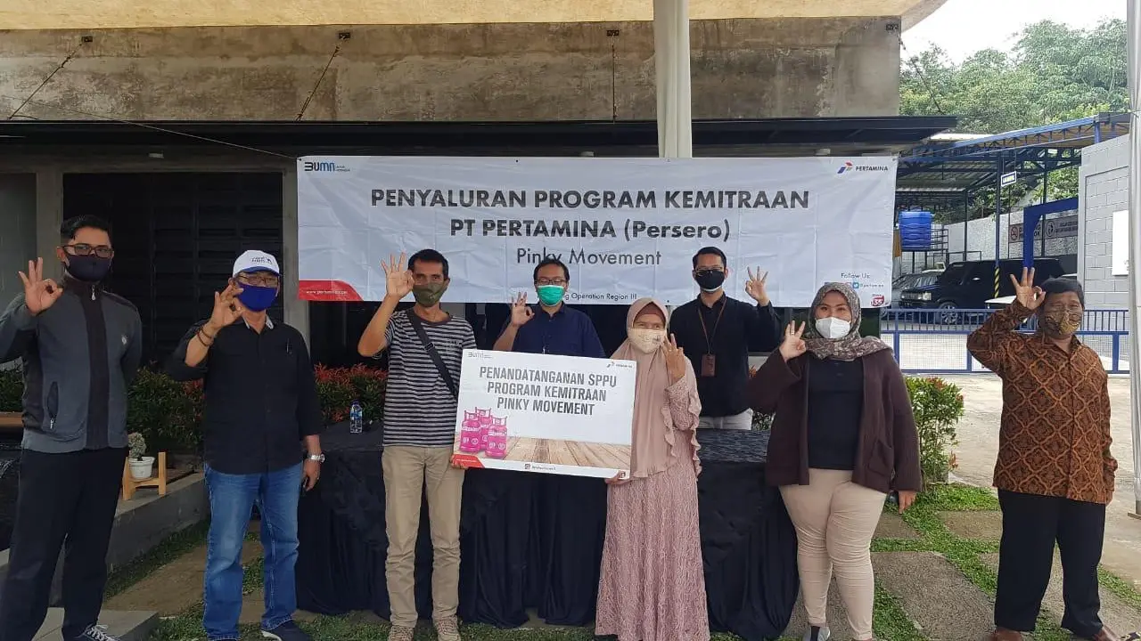 Pertamina Pemasaran Regional Jawa Bagian Barat Salurkan 9,3 Miliar bagi Pelaku UMKM di Penghujung 2020.