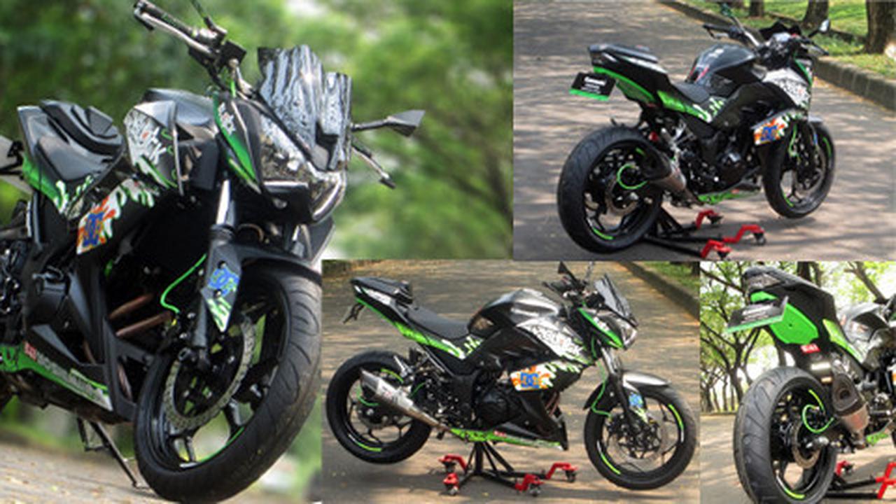 Ninja z250 berubah jadi Z800 (Foto: Tatan Rustandy)