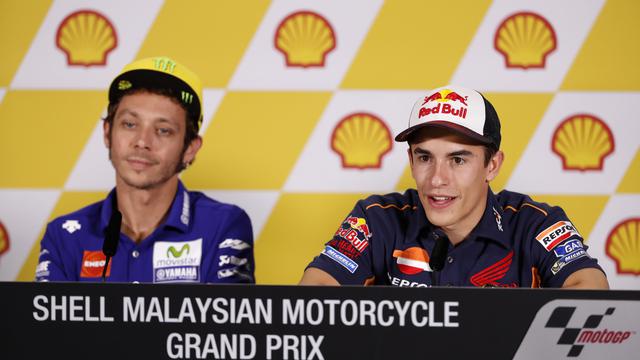 Valentino Rossi dan Marc Marquez