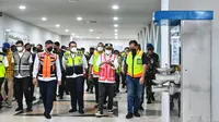 Menteri Perhubungan (Menhub) Budi Karya Sumadi melakukan tinjauan ke Terminal VVIP Halim Perdanakusuma, Sabtu (10/9/2033). (Dok Kemenhub)
