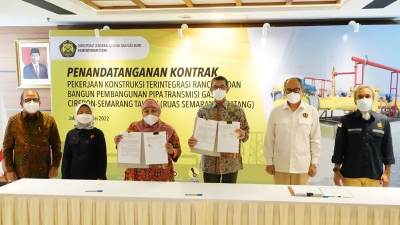 Kementerian ESDM Teken Kontrak Pipa Gas Bumi Cisem Tahap I