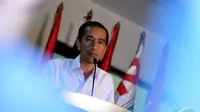 Jokowi terlihat begitu serius saat menghadiri acara deklarasi dukungan partai di kantor DPP PDIP, Lenteng Agung, Jakarta, Rabu (14/05/2014) (Liputan6.com/Johan Tallo).
