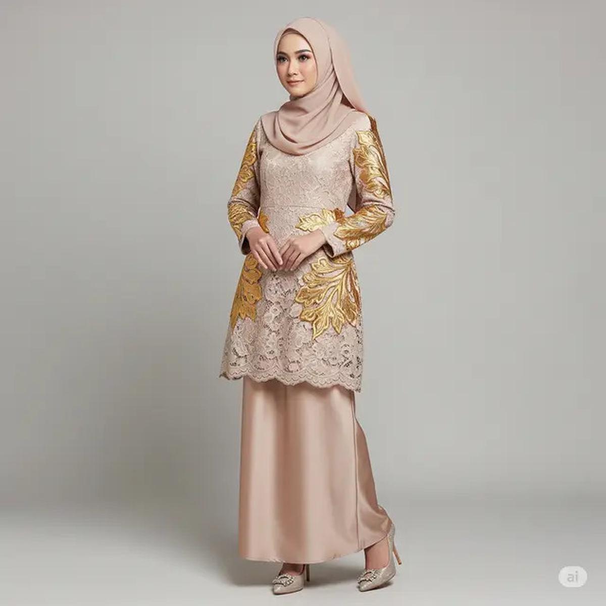 7 Pilihan Dress Brokat untuk Pengajian yang Memukau, Tampil Anggun dan Syar'i