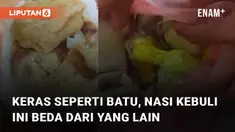 Aksi sekumpulan pemuda saat mereview nasi kebuli unik mencuri perhatian