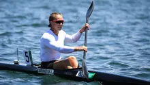Atlet kayak Selandia Baru, Lisa Carrington. (Philip Fong/AFP)
