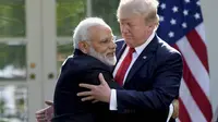 PM India Narendra Modi dan Presiden AS Donald Trump (AP)