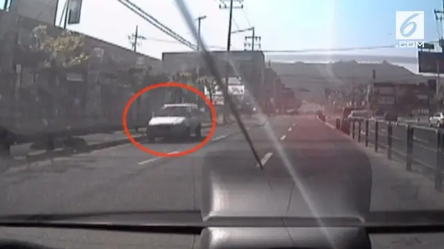 Kecelakaan di kota Boryeong mengakibatkan seorang sopir pingsan di dalam mobil. Namun mobil yang dikendarainya terus berjalan sejauh 200 meter.