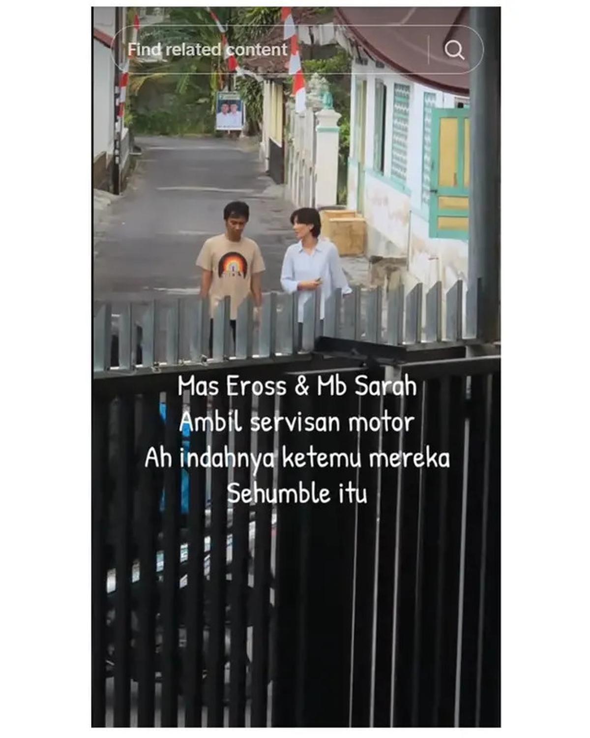 Viral Kesederhanaan Eross Candra SO7 dan Istri Jalan Kaki Ambil Servisan Motor, Ini 6 Momennya