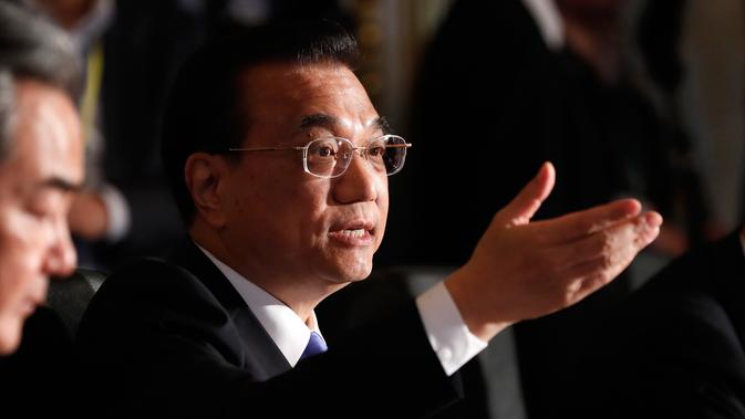 Perdana Menteri Cina Li Keqiang. (Kim Kyung-Hoon / Pool via AP)