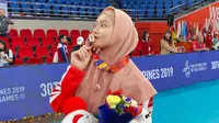 Pemain bola voli putri Timnas Indonesia Wilda Siti Nurfadhilah mengucapkan HUT ke-75 RI. (foto: instagram.com/wildanurfadhilahh)