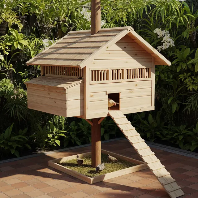 Model Kandang Ayam Kecil untuk Halaman Sempit