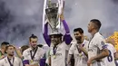 4. Real Madrid - Real Madrid mencapai final ke-16 di Liga Champions. Los Blancos berhasil memenangkan 12 gelar yang menasbihkan mereka sebagai klub dengan gelar Liga Champioins terbanyak. (AFP/Javier Soriano)