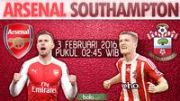 Arsenal vs Southampton (Bola.com/Samsul Hadi)
