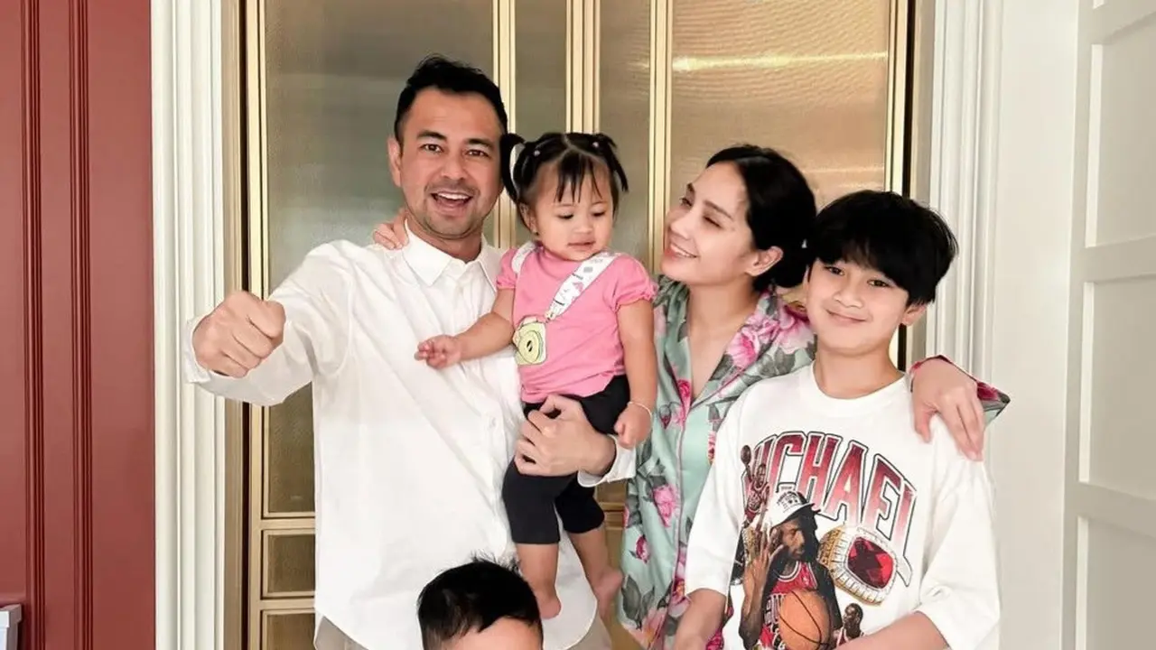 Potret Tiga Anak Raffi Ahmad dan Nagita Slavina