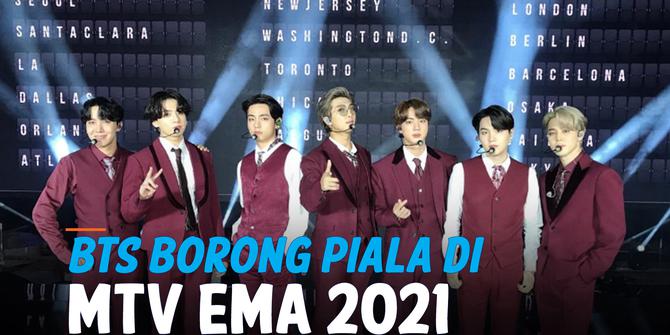 VIDEO: Selamat! BTS Sabet 4 Piala di MTV EMA 2021