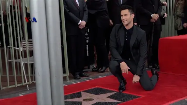 Adam Levine Dapat Bintang di Hollywood Walk of Fame 