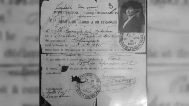 Paspor yang pernah dipakai oleh Mata Hari. (Sumber Wikimedia Commons)