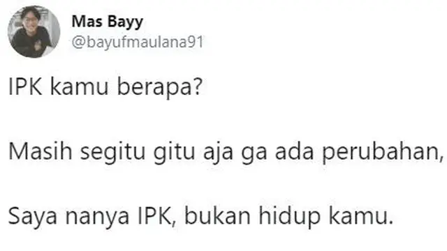 Jawaban kocak soal IPK