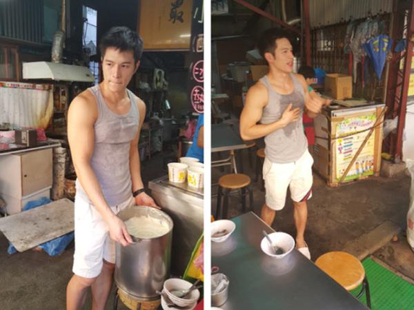 Pria yang sibuk mengangkat tahu di sebuah warung kecil/ copyright by rocketnews24.com