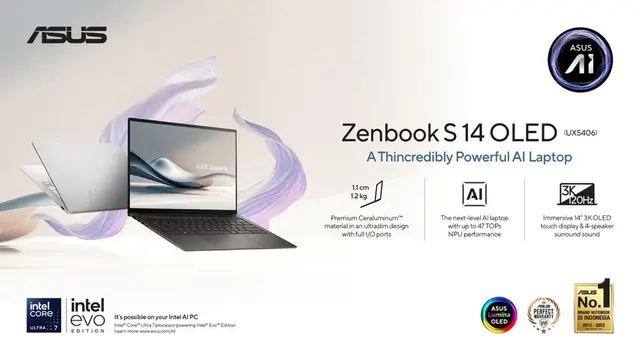 ASUS Zenbook S 14 OLED UX5406,