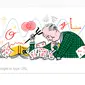 Fisikawan asal Jerman peraih Penghargaan Nobel, Max Born, jadi Google Doodle. (Google)