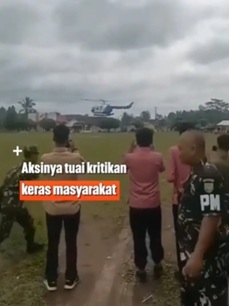 Tinjau Jalanan Rusak Lampung yang Diperbaiki Jelang Kunjungan Jokowi Naik Helikopter, Aksi Gubernur Lampung Dicibiri Warganet
