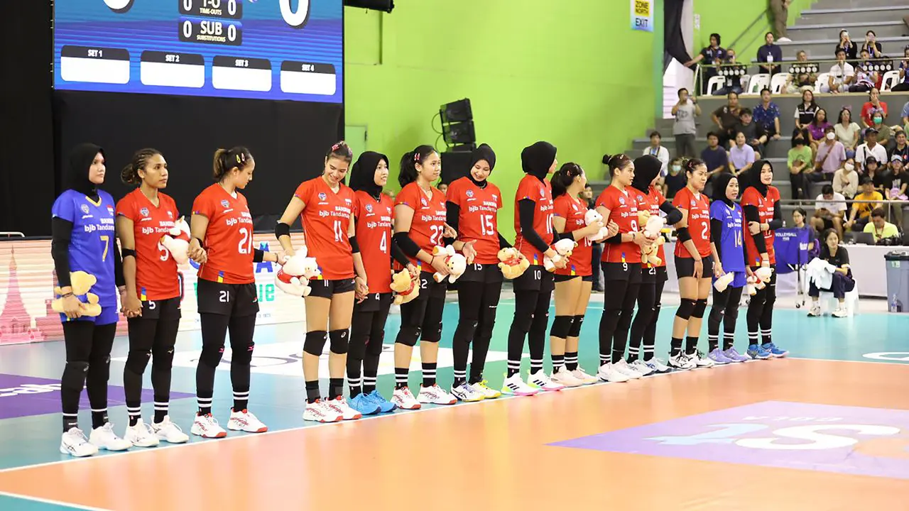 Foto: Timnas Voli Putri Indonesia Menyerah dari Tim Lapis Kedua Vietnam pada Laga Pertama Putaran Kedua SEA V League 2023